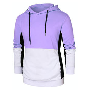 เสื้อฮู้ดผู้ชายแบบสวมหัว ผ้าถักโพลีเอสเตอร์ 100% ระบายอากาศได้ดี เป็นมิตรกับสิ่งแวดล้อม แขนยาว มีกระเป๋า  รับสกรีนโลโก้ - Product Image 1