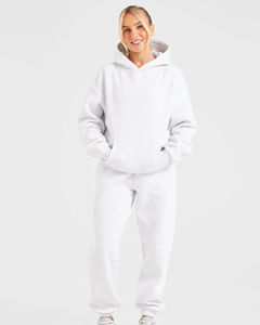 Pantalones de chándal de algodón polar para mujer, de invierno, con frente plano, súper suaves, transpirables, informales, tipo cargo, jogger, con cintura elástica, al por mayor - Product Image 5