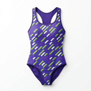Traje de Baño Profesional para Mujer, Traje de Baño de Una Pieza, Diseño Deportivo Personalizado, Tejido Elástico de Secado Rápido, Ropa Deportiva para Playa y Piscina - Product Image 1