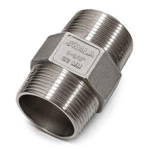 Raccord hexagonal en acier 304 de 1-1/4 pouce, qualité A, soudé bout à bout, galvanisé, pour tuyauterie industrielle, manipulation de produits chimiques, 32 pouces - Product Image 2