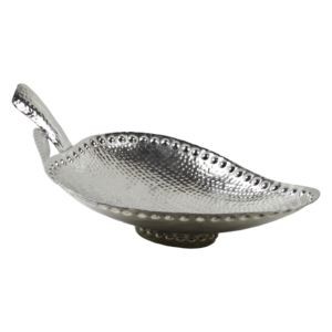 Plateaux de service ronds en argent, plats à dessert, finitions multiples, plateau de dîner, design métallique moderne pour plateaux de service de restaurant - Product Image 4