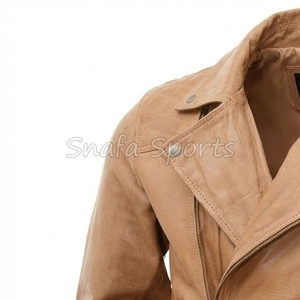 Hot Sale High Quality Casual Fashion Men's Leather <b>Jacket</b> For Biker Custom Slim <b>Jackets</b> For Sale In Low Price - Product Image 4