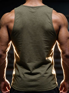 Débardeur Homme Coupe Musclée Formelle - Séchage Rapide, Respirant, Spandex/Nylon, Idéal Musculation et Entraînement Estival - Product Image 6