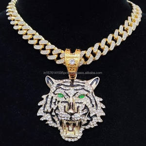 Pendentif Moissanite Visage de Chat Dessin Animé Glacé, Micro-Pavé Thème, Plaqué Rhodium, Argent 925, Style Hip Hop, Certifié Luxe Unisexe - Product Image 6