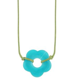 Elegante Collar de Resina Vintage con Cuentas y Patrones Geométricos Artísticos, Artesanía Duradera, Accesorio Moderno para Fiestas Casuales - Product Image 1