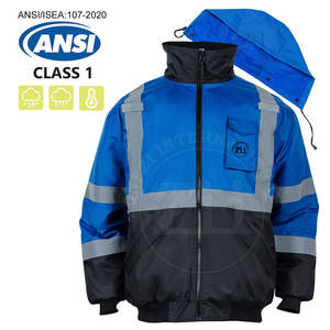 Veste Softshell Réfléchissante Haute Visibilité, Faible MOQ, Nouvelle Arrivée, Qualité Supérieure, Classe 1 ANSI, Imperméable, LED Clignotante, Logo Personnalisé - Product Image 2