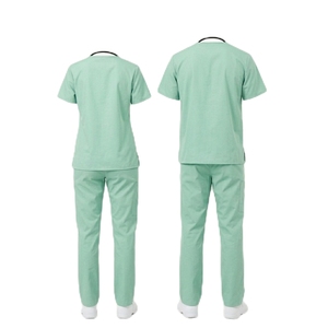 HYPEN SPORTS Pantalon droit unisexe pour infirmiers et médecins, uniforme d'été pour professionnels dentaires, très élastique et confortable, ensemble deux pièces - Product Image 2