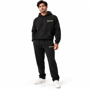 Hot Sale Fleece Tracksuit Oversized Hoodie Wide Leg Jogger <b>Set</b> Lightweight Winter Streetwear Casual <b>Loungewear</b> Solid 2 1 Design - Product Image 1