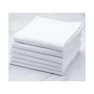Eenvoudig Aantrekkelijk Natuurlijk Wit Handblok Geborduurd Wasbaar Decoratief Deeg Dat 100% Katoenen Handdoeken Voor Golfmeelzakken Bedekt