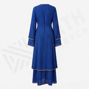 Nouvelle Abaya Ceinturée pour Filles et Femmes Musulmanes – Tenue Quotidienne, Vêtement Islamique Élégant, Couleur Personnalisable, Mode Pudique - Product Image 2