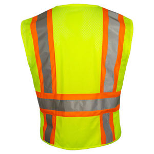 Chaleco de seguridad impermeable al por mayor 2026 con bolsillo frontal transparente, logotipo personalizado, servicio OEM, ropa de trabajo sin mangas, precio bajo - Product Image 2