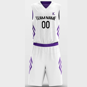Uniforme de Baloncesto Reversible Personalizado, Conjunto de Camiseta y Pantalones Cortos de Dos Colores para Hombres, Mujeres y Equipos Juveniles - Product Image 6