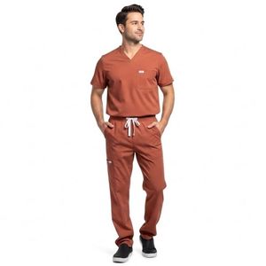 Men Cotton Scrub Uniform Medical <b>Doctor</b> <b>Set</b> Hospital Clothing OEM Custom Factory Direct Medical Scrub Suits Customized - Product Image 6