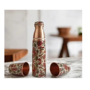 Creative Quality Metal <b>Copper</b> <b>Bottle</b> Enamel Finishing Water <b>Bottle</b> Luxury Design <b>Drink</b> Ware Water <b>Bottle</b> At Lowest Price - Product Image 5