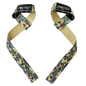Accessoires de musculation et d'entraînement de force, sangles de levage de poids camouflage personnalisées, sangles de poignet en coton pour la salle de sport - Product Image 3