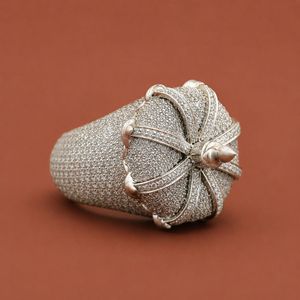 <b>Crown</b> Iced Out Moissanite Diamond Hip Hop Luxury Iced Out S925 Silver <b>Ring</b> For Men - Product Image 2
