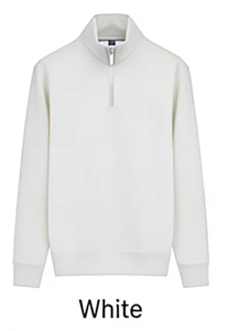 เสื้อฮู้ดซิป ¼ ซิปสำหรับผู้ชาย ผ้าฝ้ายฟลีซ 100% พิมพ์ลายโลโก้ตามสั่ง เป็นมิตรกับสิ่งแวดล้อม เสื้อผ้ากีฬาฤดูหนาว ทรงปกติ - Product Image 5