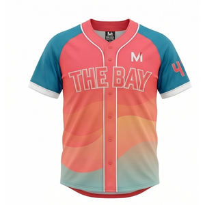 Maillot de baseball sublimé professionnel, logo personnalisé imprimé, chemises de sport douces et respirantes, tailles pour hommes, femmes et jeunes, en gros - Product Image 1