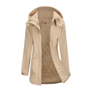 Doudoune Ultra Légère Femme Pliable Sportive Hiver Coupe-Vent à Capuche Polyester Performance Athlétique Vêtement d'extérieur avec Poches - Product Image 2