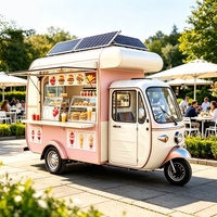 Nouveau tricycle motorisé pour la livraison de nourriture avec boîte de transport et conteneur isotherme pour les services de livraison