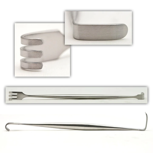 Rétracteur Senn à double extrémité, instrument chirurgical pour la chirurgie générale, certifié CE, manuel, classe I - Product Image 1