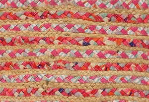 Sac fourre-tout de plage en jute personnalisable de haute qualité, tendance 2026, réutilisable, forme seau, avec poignée d'épaule, pour femme, style indien Tyntra - Product Image 4