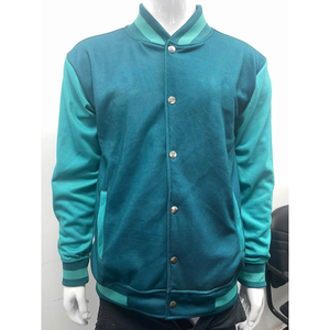 แจ็คเก็ตวาร์ซิตี้ OEM ODM สำหรับผู้ชาย, แจ็คเก็ตเบสบอลสองสีพร้อมปก แขนเสื้อ และชายเสื้อแบบริบ, แจ็คเก็ตลำลองแฟชั่น แบรนด์ส่วนตัว - Product Image 1