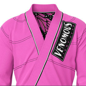 Uniforme de Jiu Jitsu Brasileño Venomous Butterfly Pro de Alto Rendimiento, Transpirable, 100% Algodón, Ajuste Cómodo, BJJ 450g para Mujer - Product Image 4