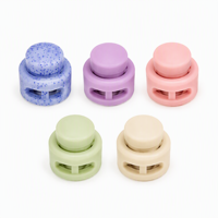 Bouton de serrage à ressort rond en ABS durable, personnalisable à faible MOQ, pour accessoires vestimentaires (hoodies, manteaux, pantalons de survêtement)