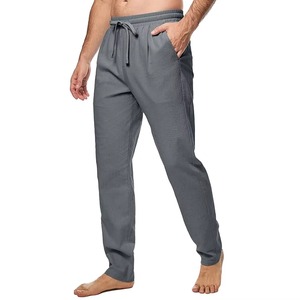 Pantalon homme Smart Casual, coutures soignées et coupe décontractée, conçu pour les réunions d'affaires et un confort tout au long de la journée. - Product Image 4