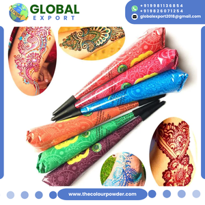 Conos y Tubos de Henna de Colores Más Vendidos, Pasta de Henna Impermeable Multicolor, Pintura Corporal Pintada a Mano, Conos de Mehndi Temporales para el Cuerpo - Product Image 3