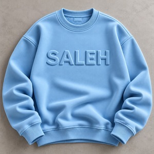 Pull-over homme à col rond en maille jacquard à manches longues, imprimé lettres, coupe classique, coton/polyester, pour l'hiver - Product Image 5
