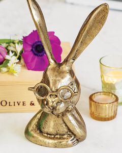 Contemporary Rabbit Statue Aluminum Decorative Piece <b>for</b> Wedding Gift Festival <b>Present</b> and Display Use - Product Image 6