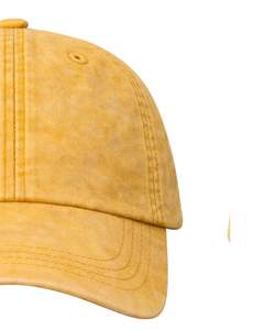 หมวกเบสบอลผ้าฝ้ายสีเหลืองมัสตาร์ดแบบเรียบ ปรับขนาดได้ ใส่ได้ทั้งชายและหญิง สไตล์ลำลอง สำหรับเล่นกีฬา ระบายอากาศได้ดี สวมใส่สบาย คุณภาพพรีเมียม - Product Image 3