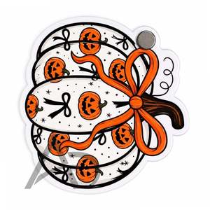 Halloween Pumpkin Acrylic <b>Lash</b> Tile Sustainable Custom Made Logo Printing Eyelash Extension Holder OEM Service - Product Image 4