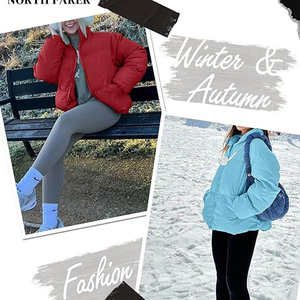 Veste d'hiver matelassée respirante grande taille pour femme, modèle personnalisé, col large, couleur unie, vente en gros - Product Image 6