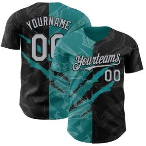 Camiseta de Béisbol Personalizada de Manga Corta con Botones, Estilo Profesional, Uniforme de Equipo, Antibacteriana, para Todas las Temporadas, 100% Algodón Orgánico, Cuello en V - Product Image 3