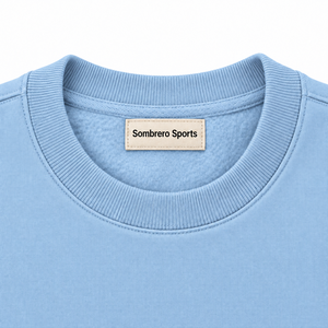 Men's <b>Light</b> <b>Blue</b> Crew Neck Pullover Sweatshirt Solid Casual <b>Long</b> <b>Sleeve</b> - Product Image 3