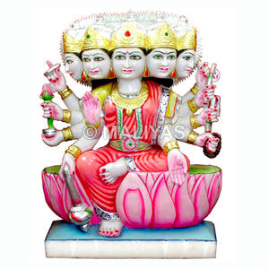 Estatua de Gayatri en Mármol |   Fabricante de Murtis de Mármol Gayatri Mata – Maliyas - Product Image 1