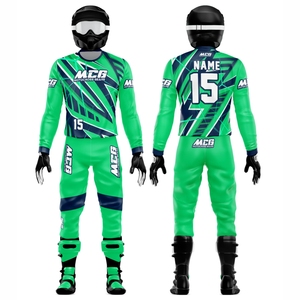 Awesome Digital Print Washed Breathable Quick Dry % Polyester Eco Friendly <b>Plus</b> <b>Size</b> Motocross MTB Dirt Bike Racing Uniforms - Product Image 1