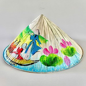 Custom logo & painted art non la hat souvenir supplies high quality natural bamboo palm leaf hats - Product Image 5