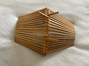 Corbeille à fruits en bois moderne au design élégant, parfaite pour l'organisation de fruits et légumes frais - Product Image 5