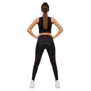 Pantalon d'équitation Jodhpur pour femmes OEM |   Pantalon d'équitation taille haute en polyester avec fermeture à bouton-pression et grip en silicone premium, durable - Product Image 4