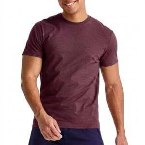T-shirt unisexe homme uni classique col rond en coton doux coupe ajustée manches courtes décontracté été basique mode quotidienne - Product Image 4