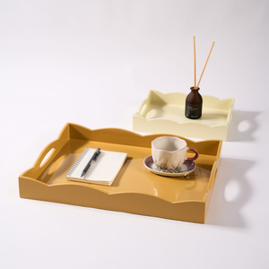 Vietnamese Custom Size Lacquer <b>Tray</b> with Shiny Finish for <b>Tea</b>, Coffee, Breakfast Serving and Home Table Decoration - Product Image 2