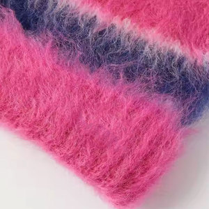 Mohair Beanie Soft Warm <b>Fluffy</b> Knitted Winter <b>Hat</b> Comfortable Stretchable Ribbed Cuff Cold Weather Outdoor Casual Fashion Street - Product Image 5