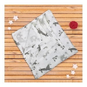 Muselina de gasa de algodón con impresiones aleatorias, envoltura súper suave para recién nacido, toalla de baño de secado rápido para niño y niña, cubierta de Manta para cochecito de bebé - Product Image 4