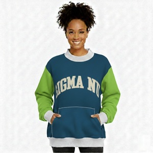 Sudadera de Mujer, Estilo Urbano, Cuello Alto, Estampada, Talla Grande, Tejido Polar Premium para Invierno, Interior Suave y Transpirable - Product Image 4