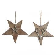 Adorno de Pared Navideño de Metal Martillado con Forma de Estrella, Decoración para el Hogar, Tema de San Valentín - Product Image 4