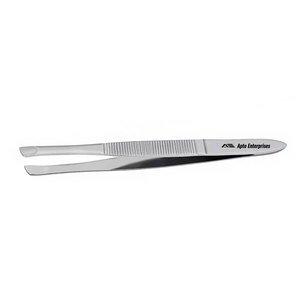 Pinza para Cejas con Punta Inclinada de 3.5 Pulgadas, Mango Antideslizante con Dientes, Precisión Alemana para Depilación, Belleza y Salón - Product Image 6